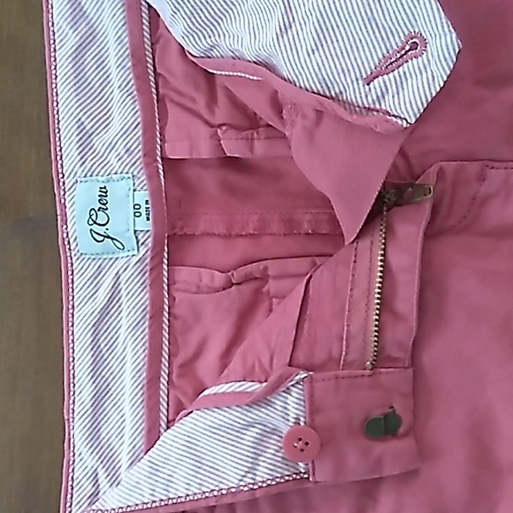 J Crew Shorts Sz 00 Dusty Rose 🌹 Red Pink color - Picture 3 of 6